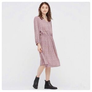 uniqlo printed flare camisole dress Women's Printed Button Down Camisole Flare Dress